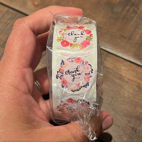 Floral Thank You Stickers - Picture 2 of 7